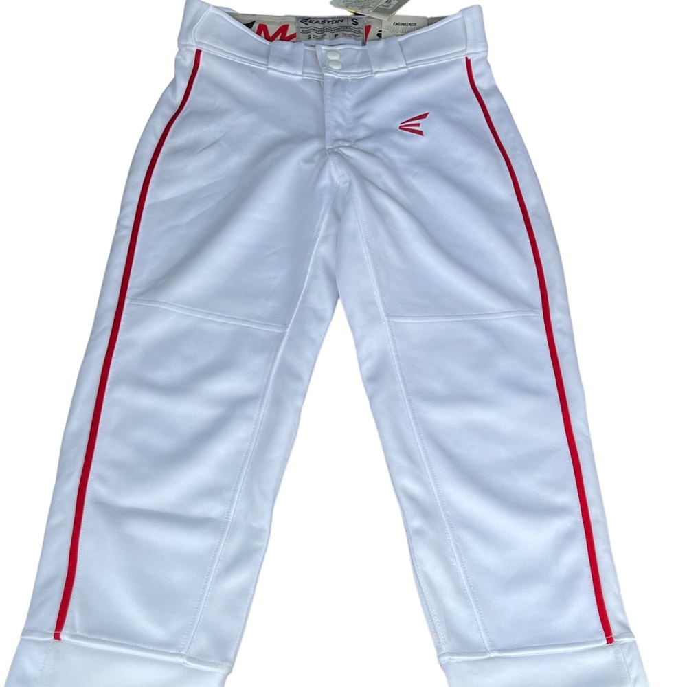 WOMENS SPORTS PANTS EASTON WHITE BASEBALL MAKO KNICKERS S SMALL NEW SOME SPOTS